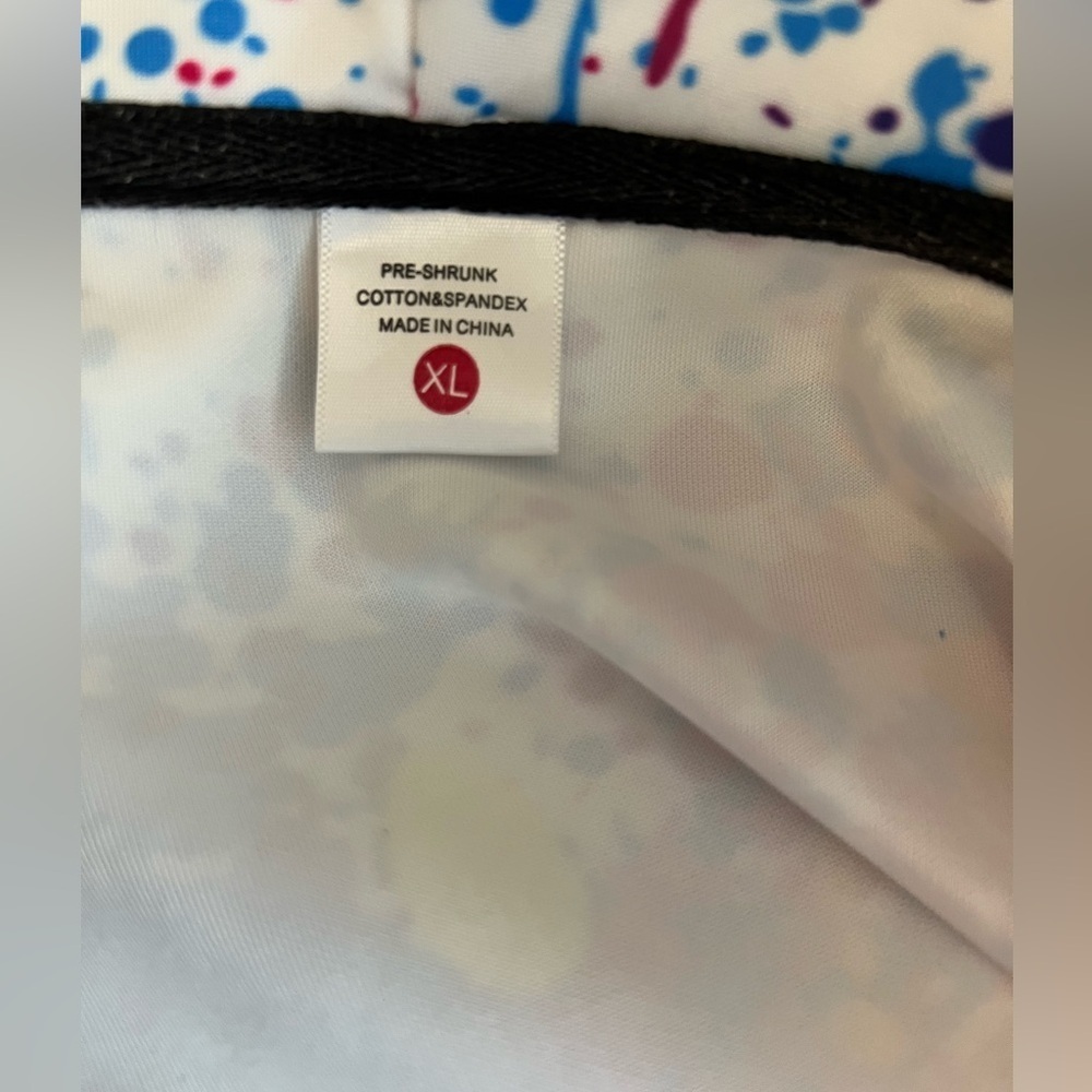 Colorful Paint Splatter Hoodie Size XL Front Zipper - Picture 5 of 7